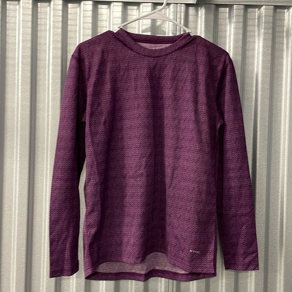 XTek Base Layer Shirt Top size S Women Thermal Activewear Purple Performance
